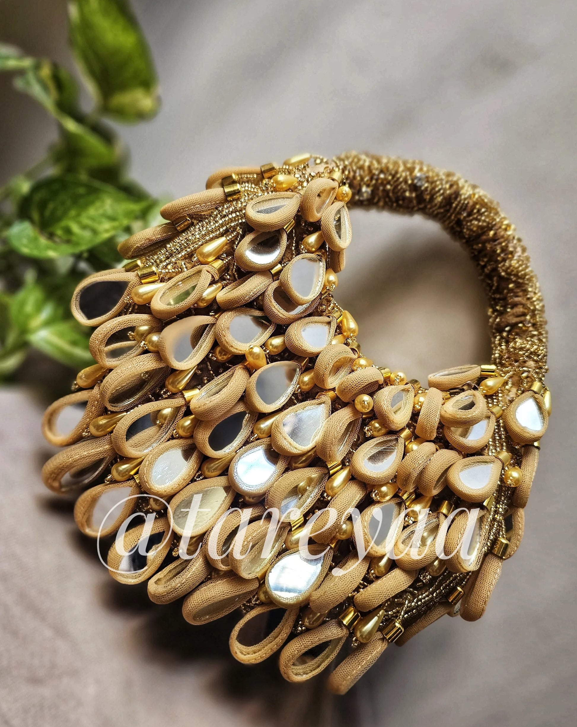 Garba mirror bag with handle - Tareyaa