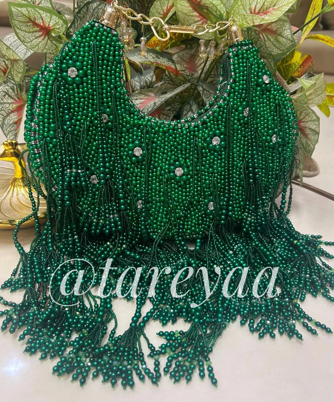 Dubai Pearl Moonbag with clip - Tareyaa