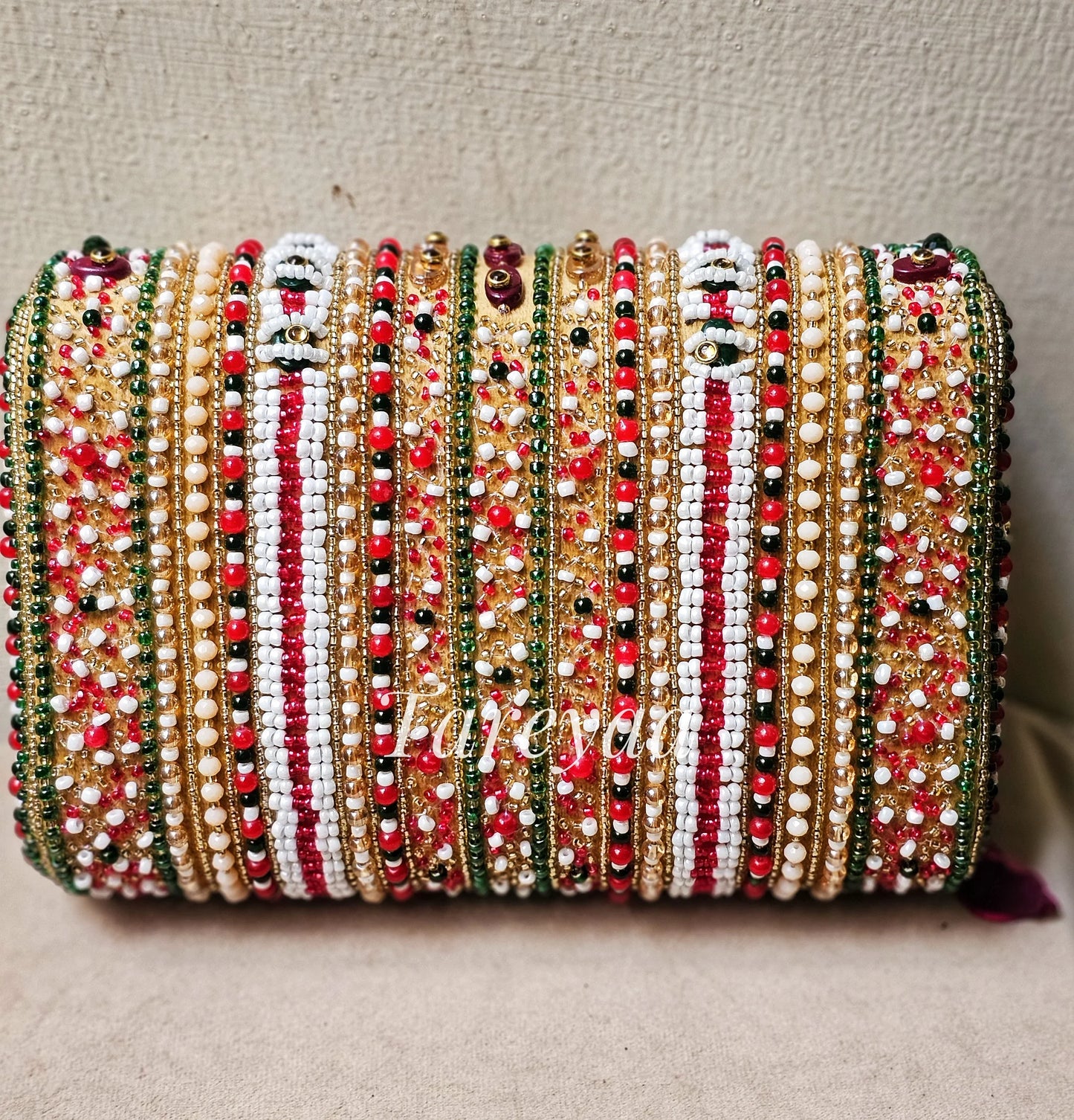 Clutch - Sufi Pastel Fold Bag with side - Tareyaa