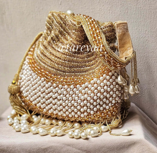 Sajda Indian Golden Potli - Tareyaa