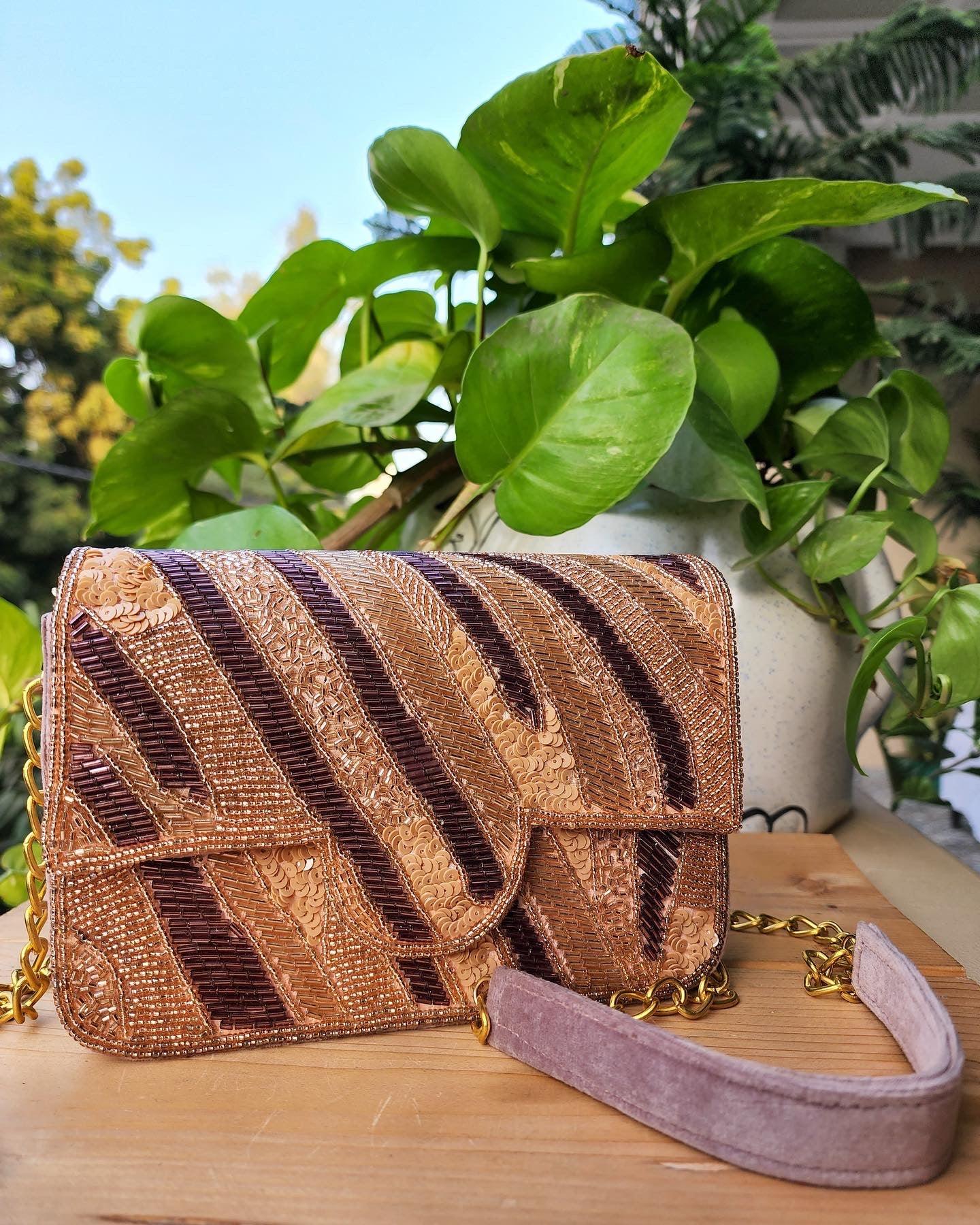 Zareen Rosegold Bag - Tareyaa