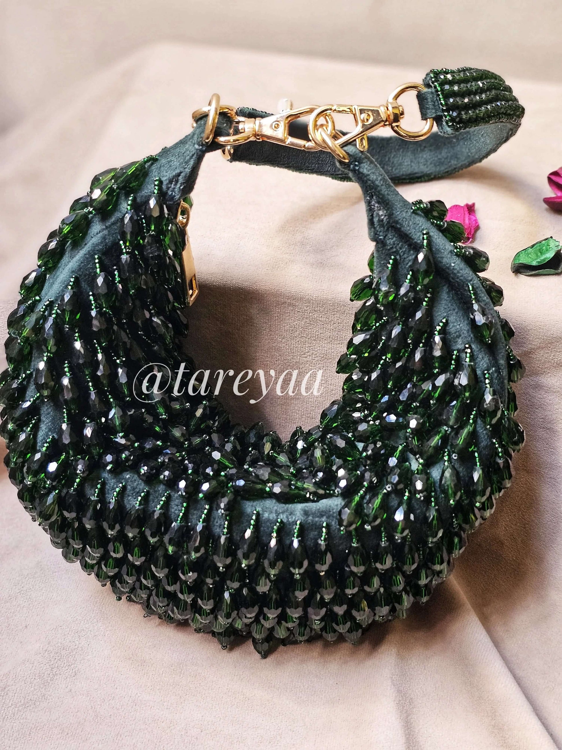 Savannah Green Moon Bag - Tareyaa