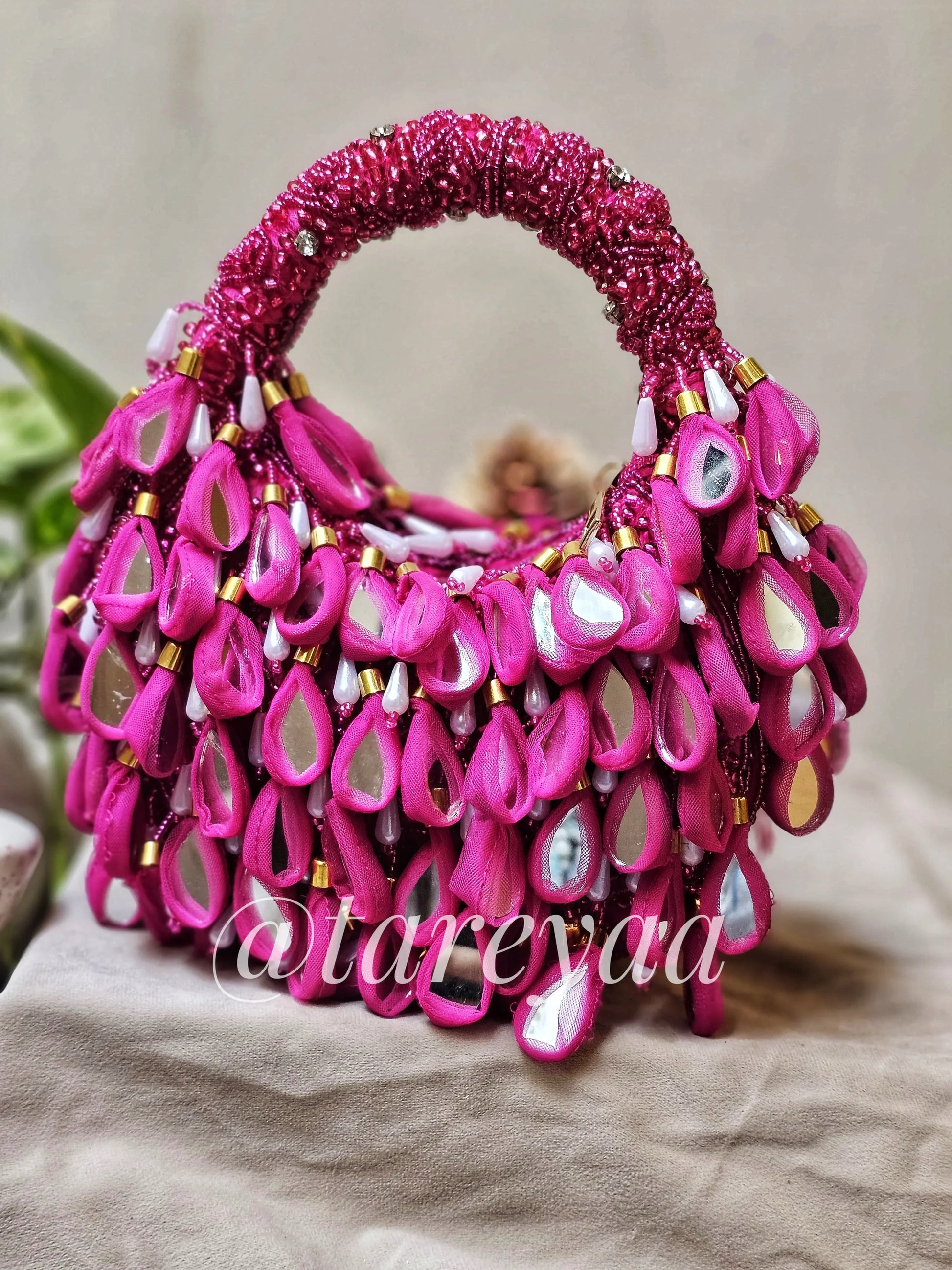Garba mirror bag with handle - Tareyaa