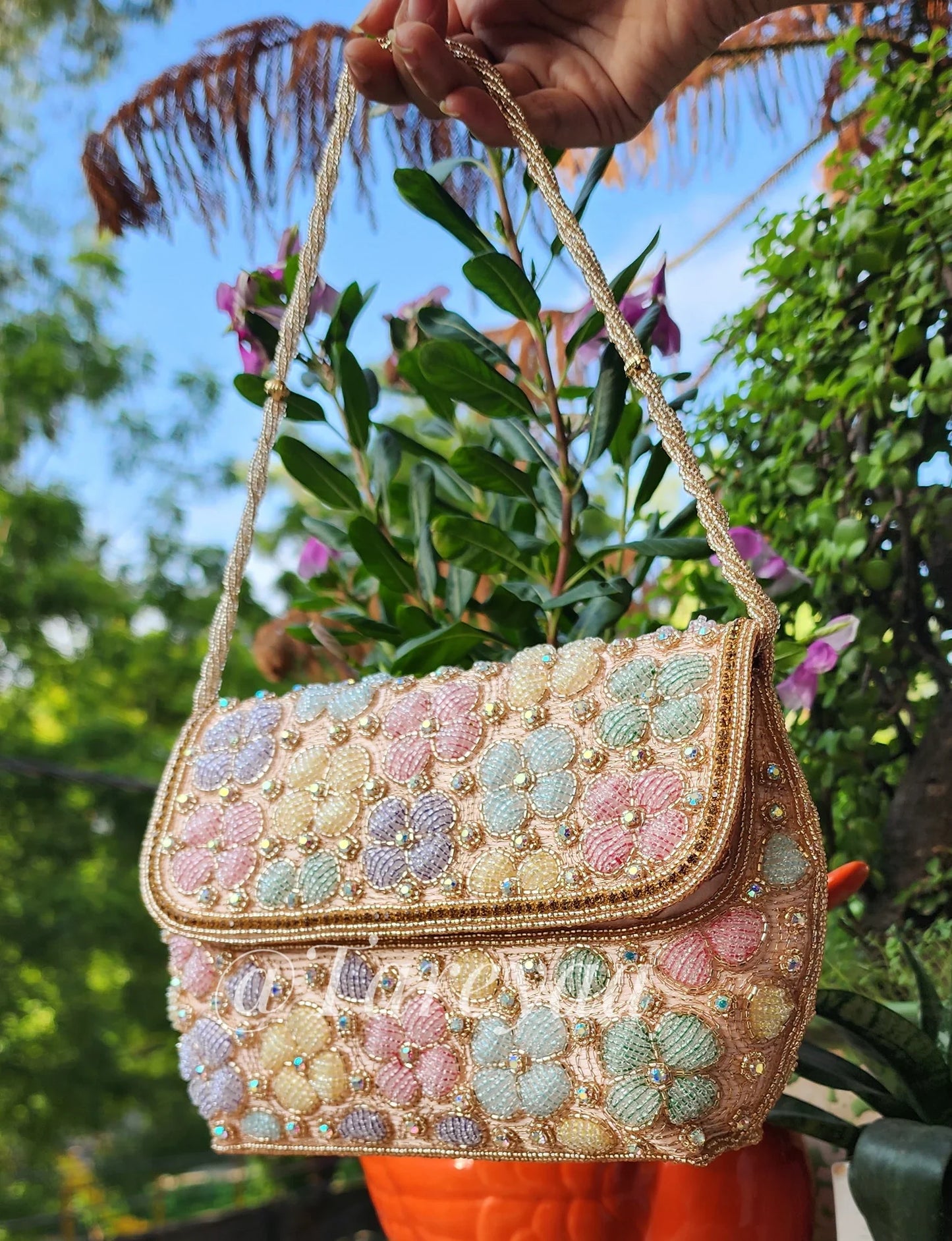 Poppy designer floral bag - Tareyaa