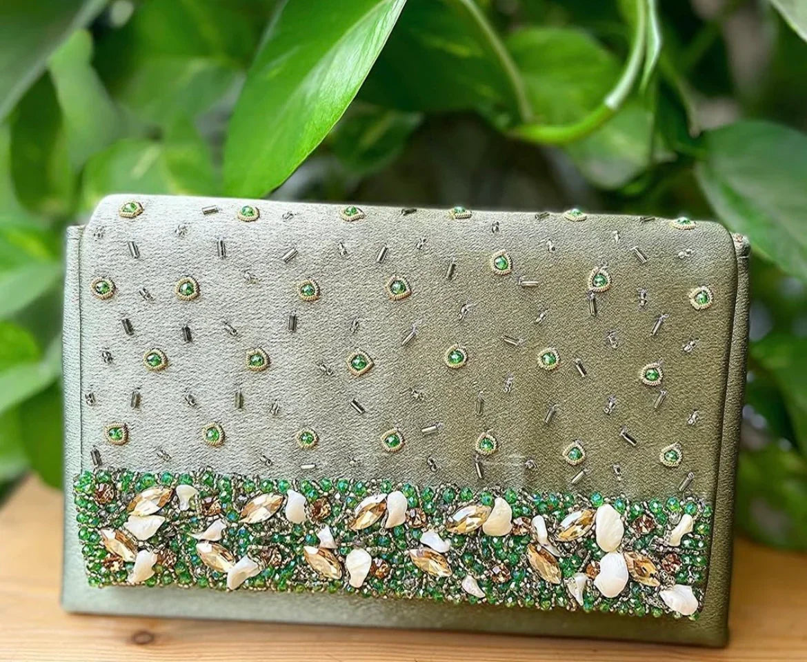 Saba Clutch with sling - Tareyaa