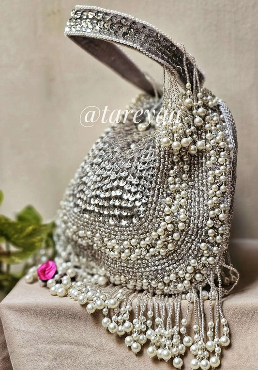 Mala Silver Designer Potli - Tareyaa