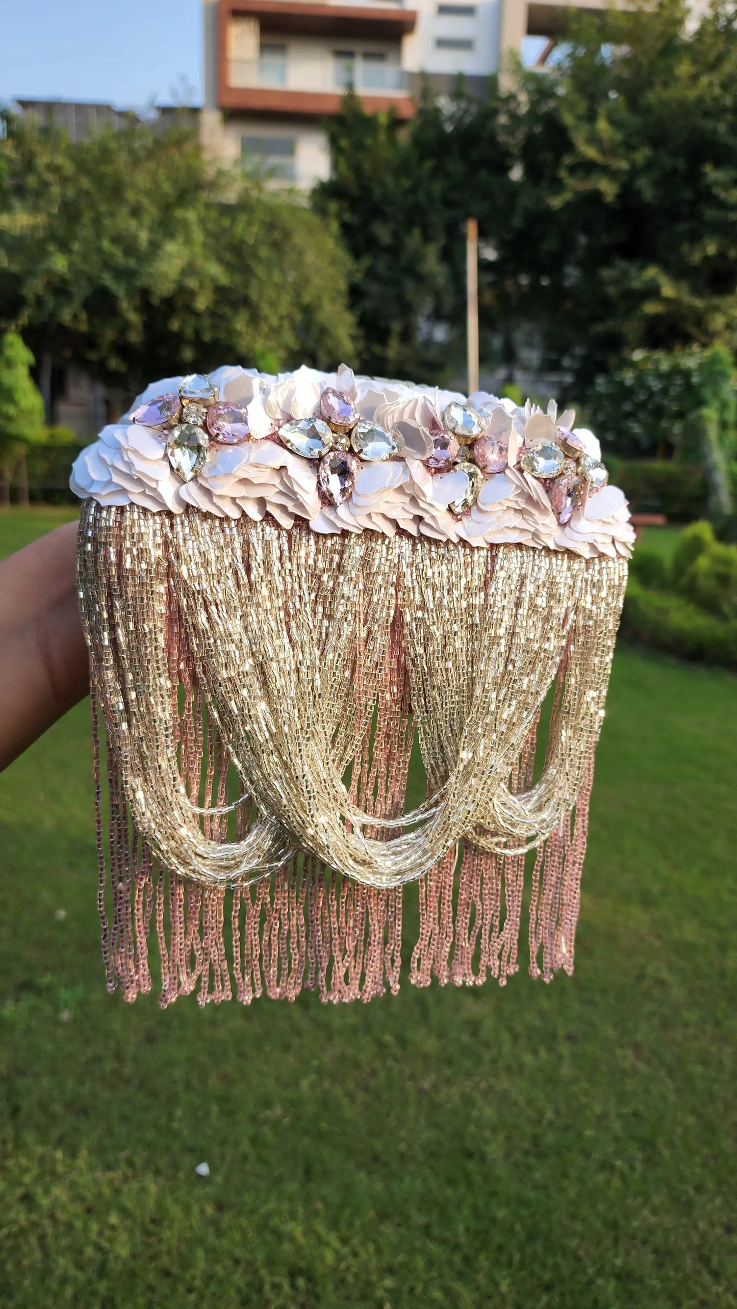 Infinity Fall clutch with a sling - Tareyaa