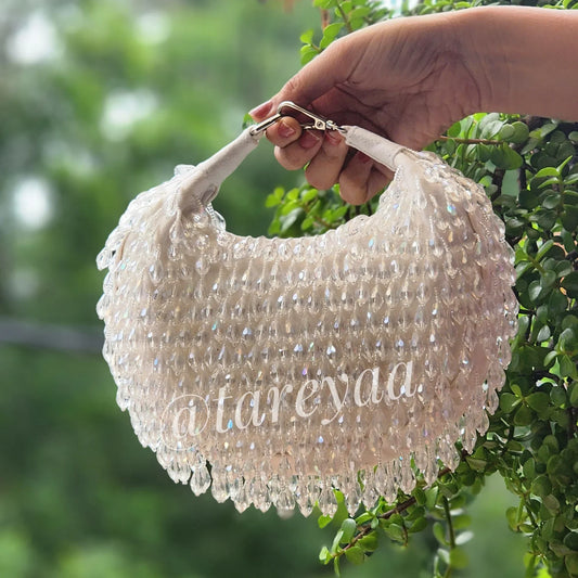 Oud Designer Beaded Bag with Clip - Tareyaa