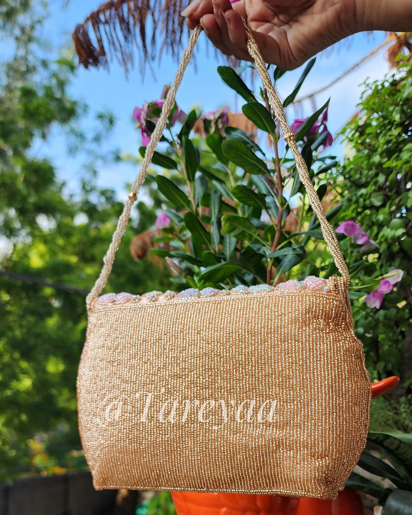 Poppy designer floral bag - Tareyaa
