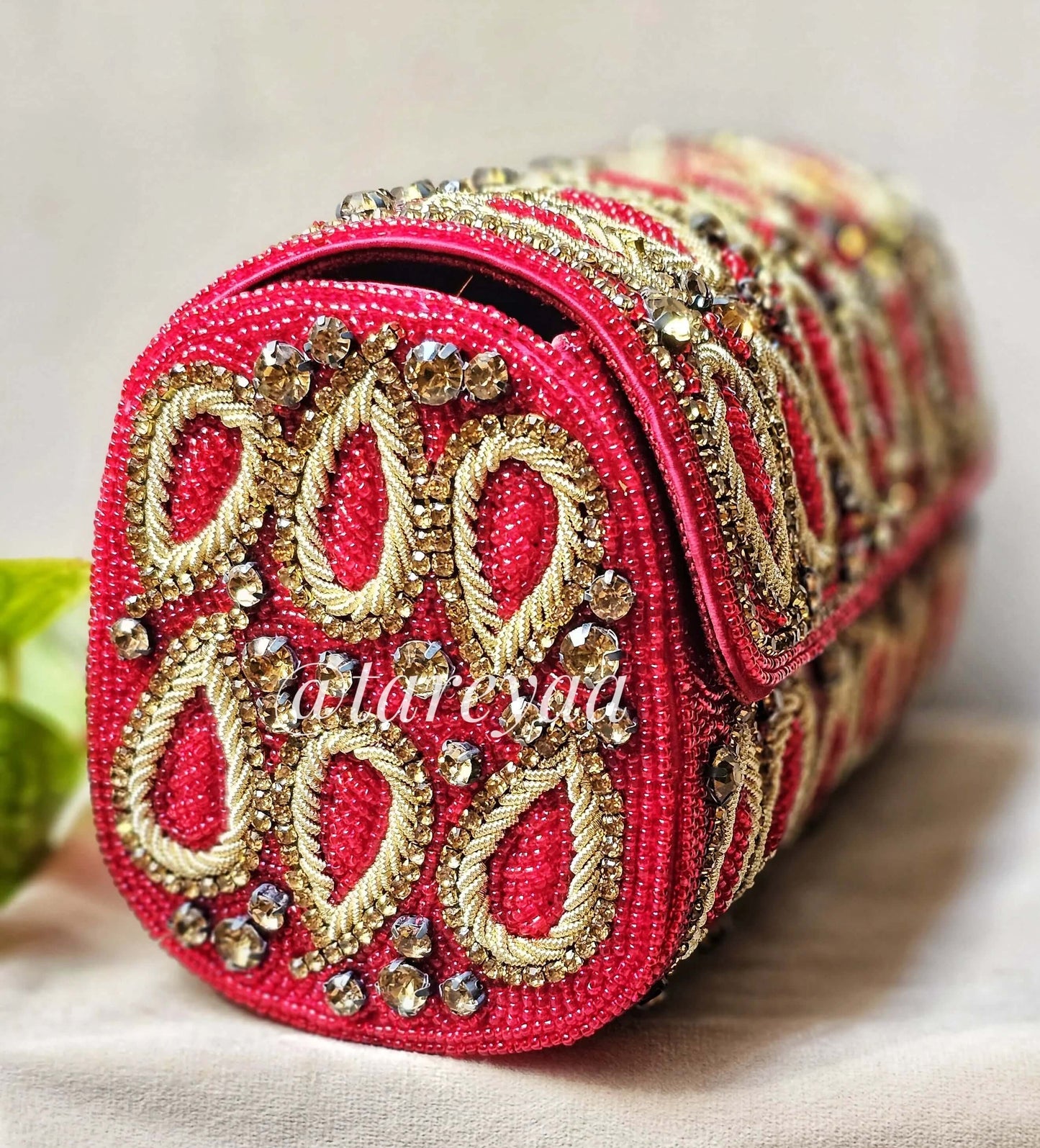 Royale antique Red&Golden Bag - Tareyaa
