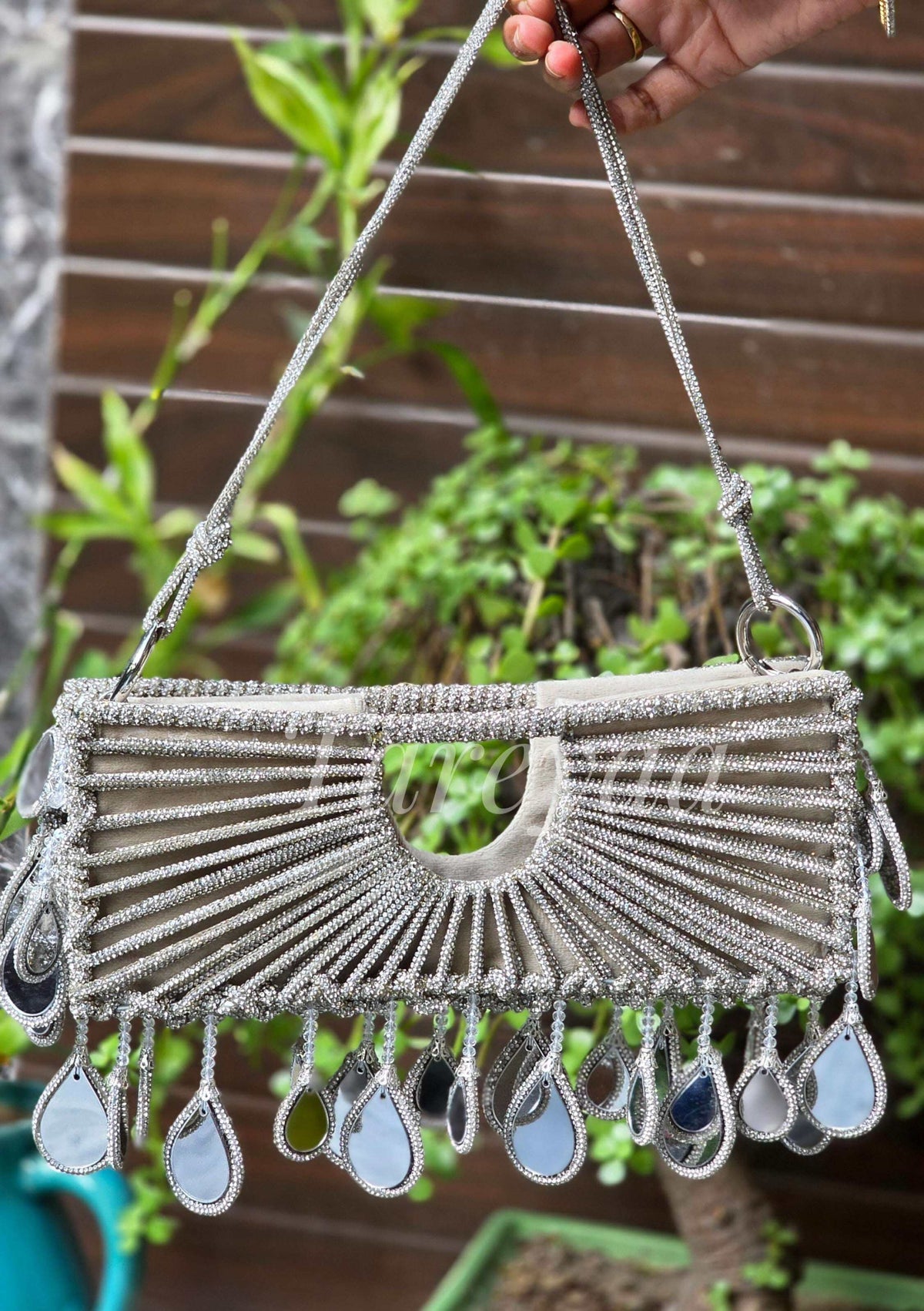 Glowy Rhinestone Hot Partybag | Crystal Sling Bag
