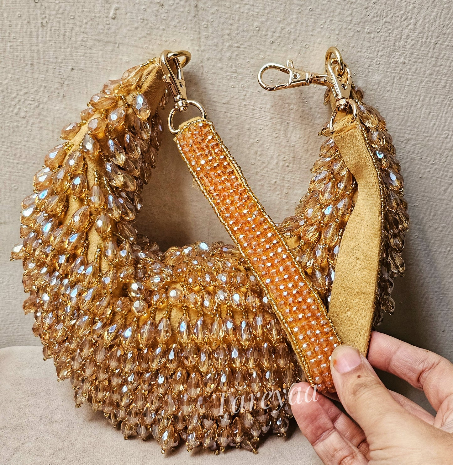 Savannah Golden Party bag - Tareyaa