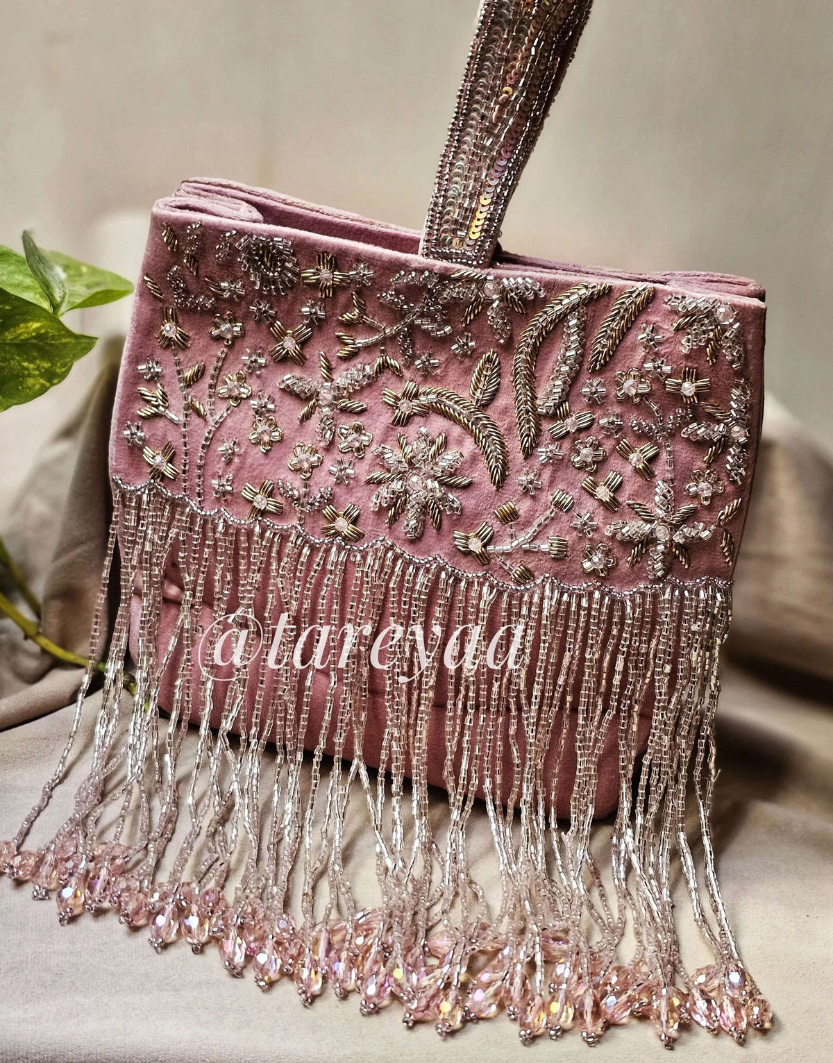 Flamingo Pink Indian Bag - Tareyaa