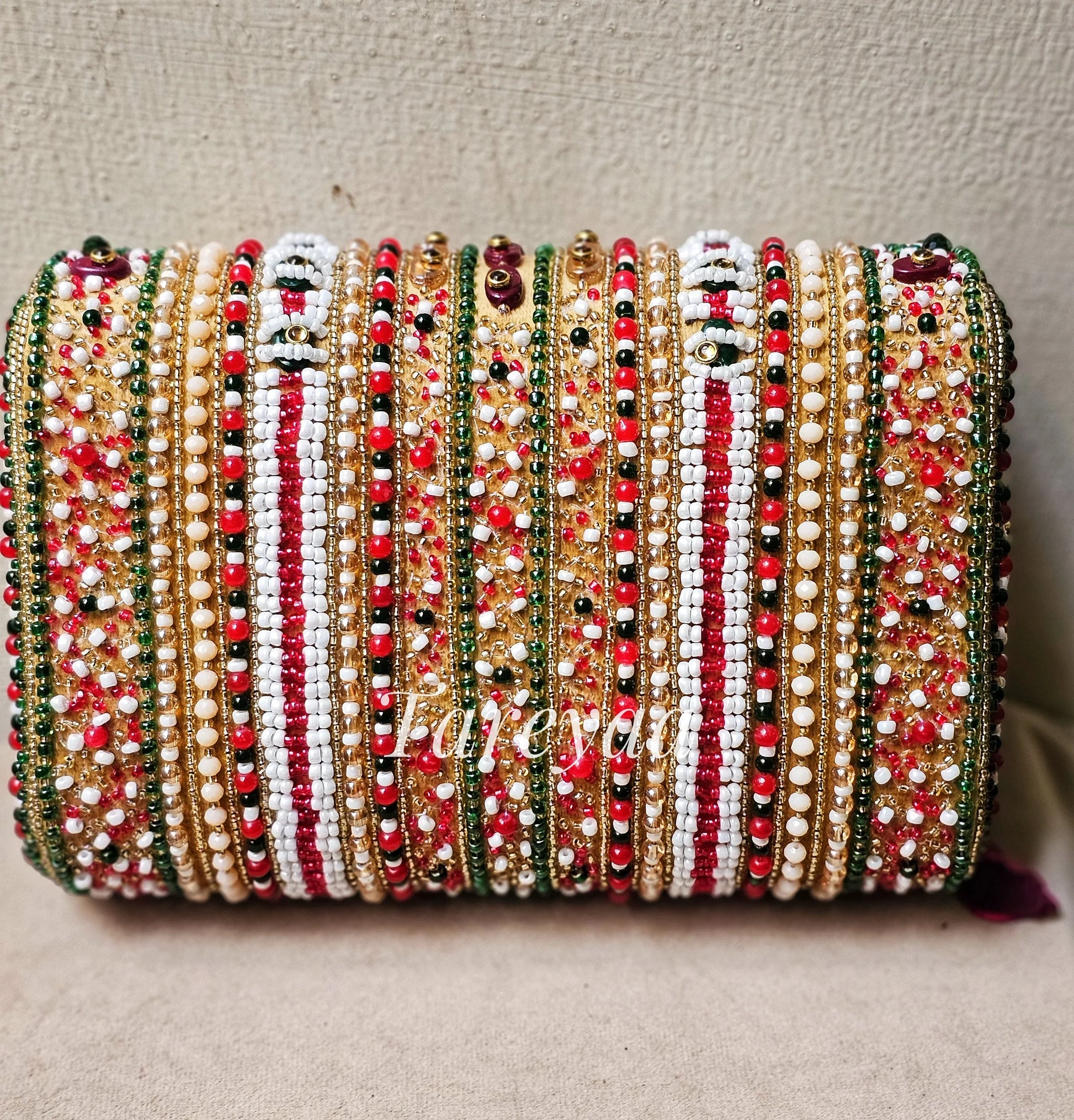 Clutch - Sufi Pastel Fold Bag with side - Tareyaa