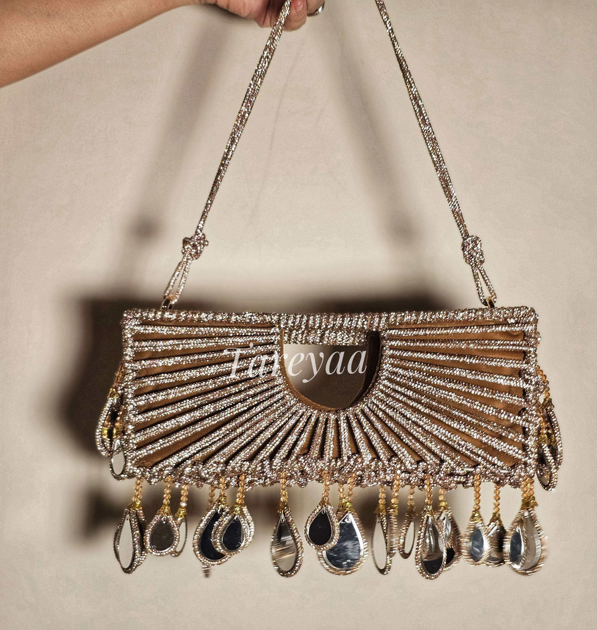 Glowy Rhinestone Hot Partybag | Crystal Sling Bag