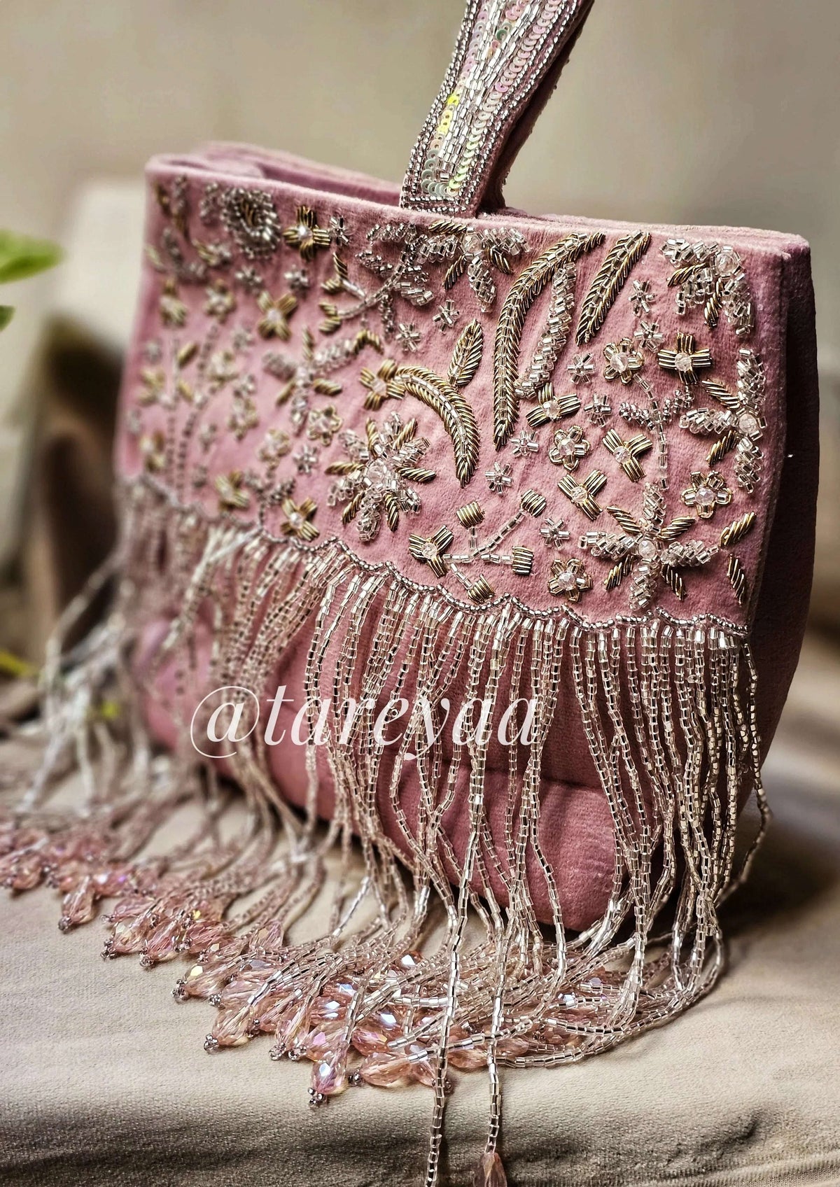 Flamingo Pink Indian Bag - Tareyaa