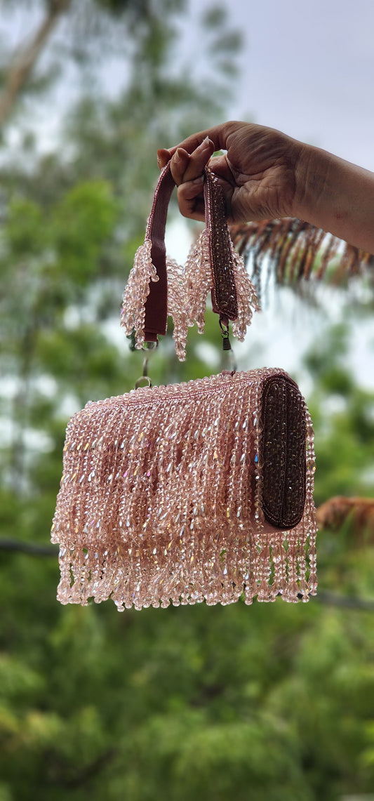 Camilia Designer bag with crystals - Tareyaa