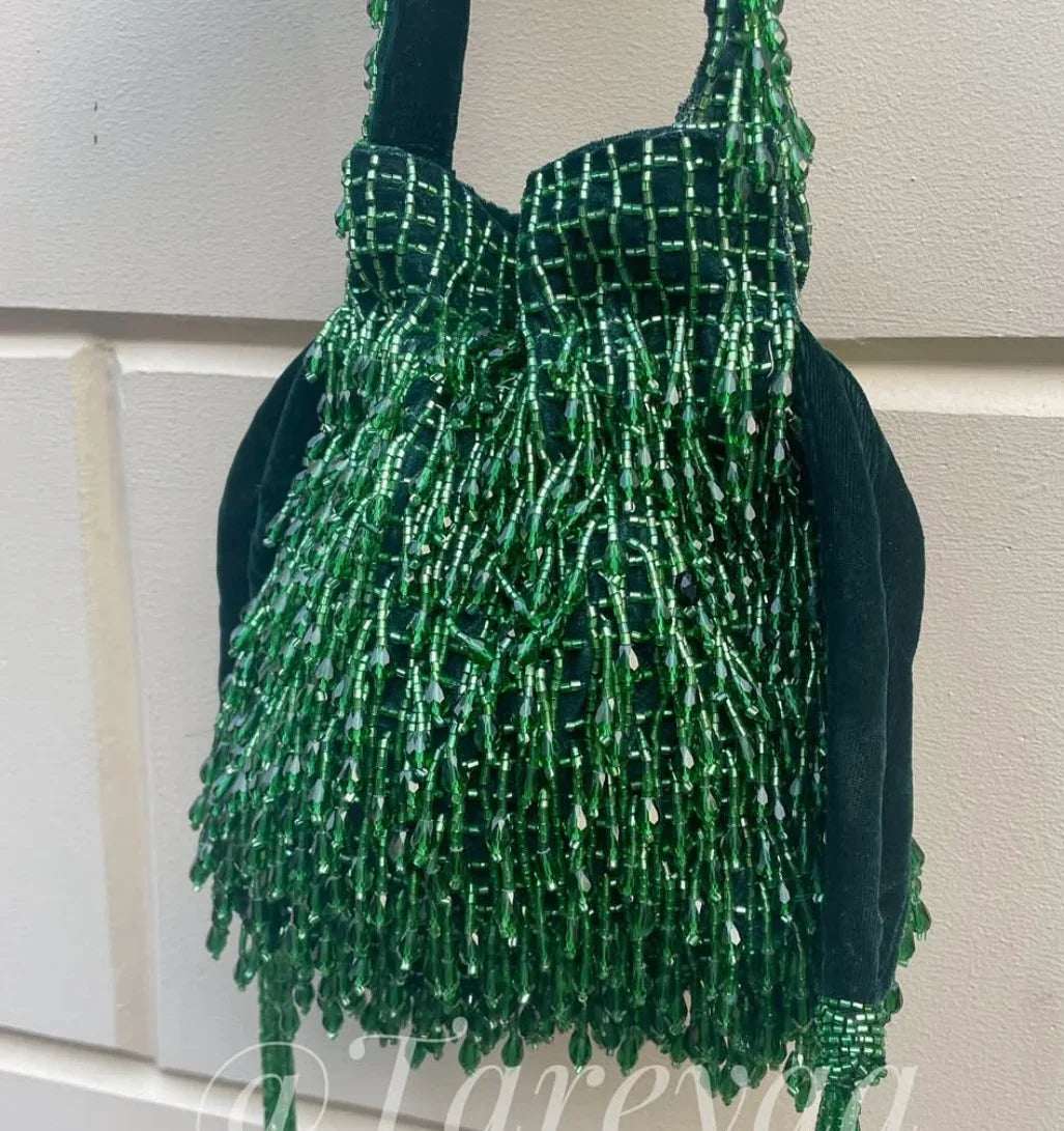 Greenr Bead Potli - Tareyaa