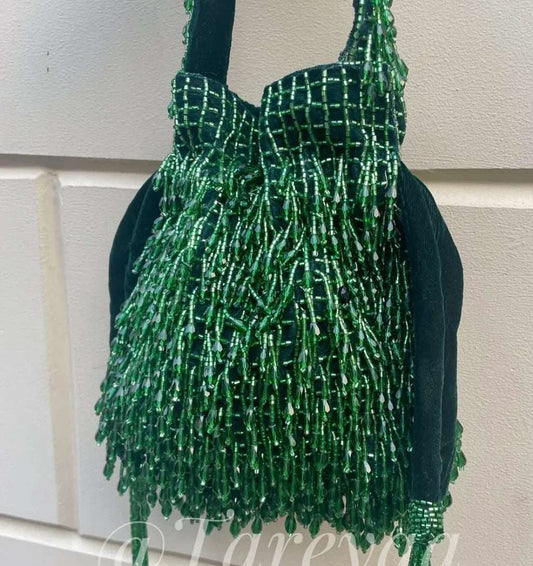 Greenr Bead Potli - Tareyaa
