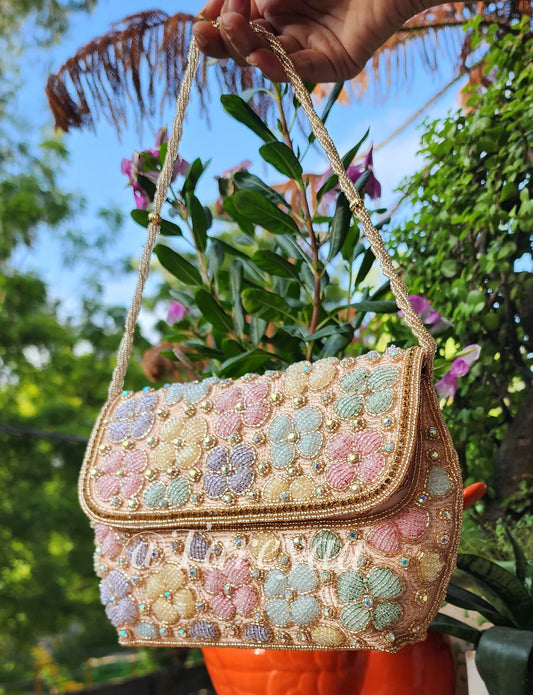 Poppy designer floral bag - Tareyaa