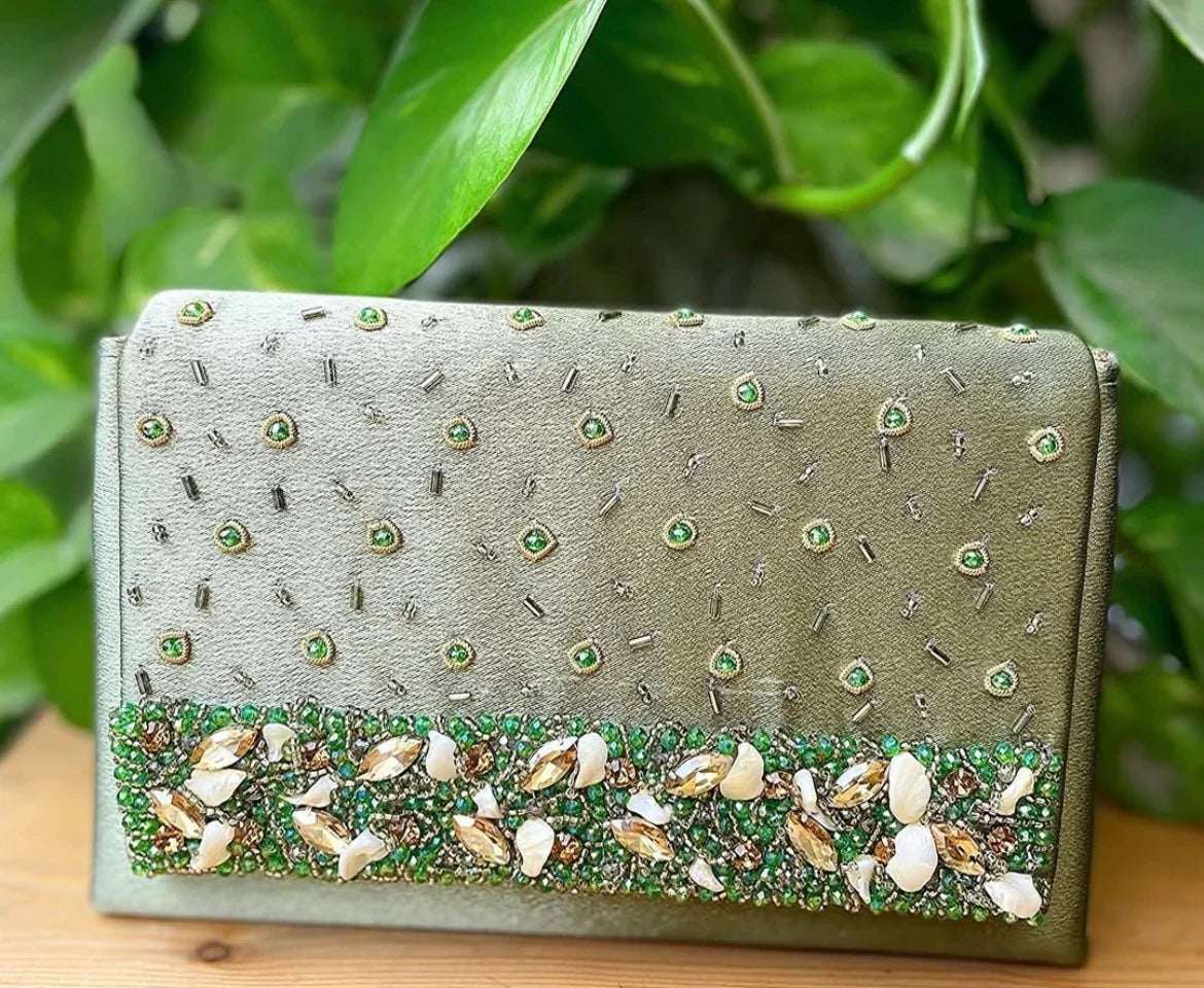 Saba Clutch with sling - Tareyaa