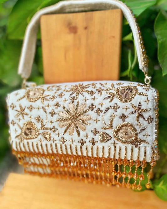 Soiree Luxury Indian bag with zipper - Tareyaa